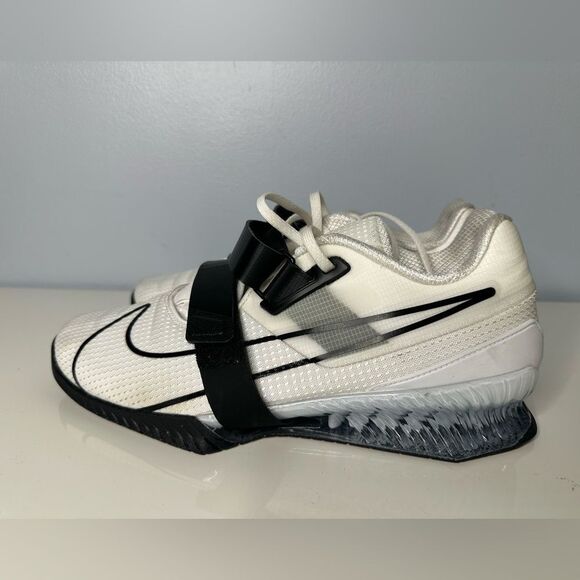 Nike Romaleos 4 White Black Men Weightlifting Cross Training Crossfit Shoes main image 9